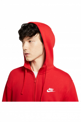 Кофта Nike Sportswear Club Fleece FZ - красный