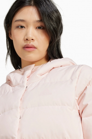 Куртка adidas Helionic Hooded Down для жінок - рожевий