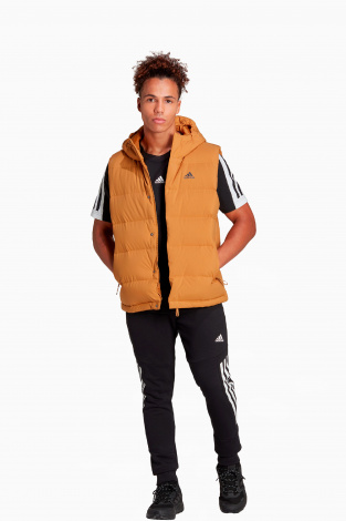 Жилет adidas Helionic Hooded Down - коричневый