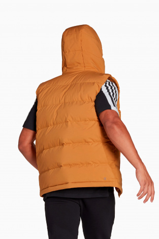 Жилет adidas Helionic Hooded Down - коричневый