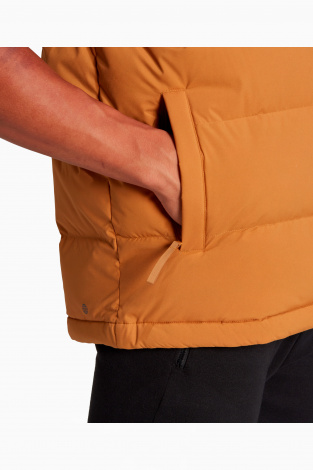 Жилет adidas Helionic Hooded Down - коричневый