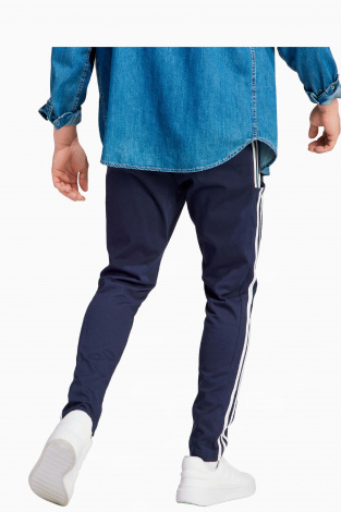 Штани adidas Essentials Tapered Open Hem 3S - темно-синій