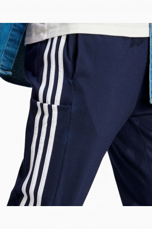 Штани adidas Essentials Tapered Open Hem 3S - темно-синій