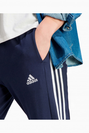 Штани adidas Essentials Tapered Open Hem 3S - темно-синій
