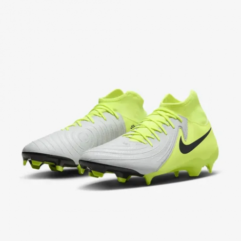 Бутси Nike PHANTOM LUNA II ACADEMY FG/MG срібно-лаймові FD6725-003
