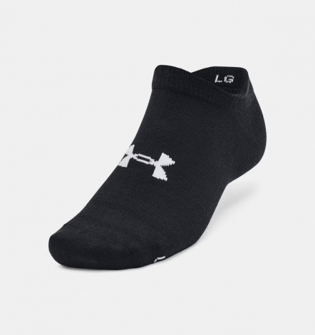 Шкарпетки Under Armour ESSENTIAL NO SHOW 6PK білі/сірі/чорні (6 пар) 1382611-002