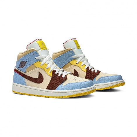 Кроссовки Jordan 1 Mid Se Fearless Maison