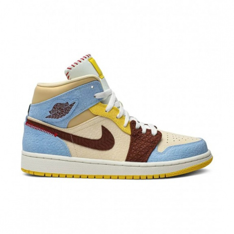 Кроссовки Jordan 1 Mid Se Fearless Maison