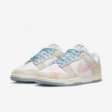 Кроссовки Nike Dunk Low Pink Blue Gold