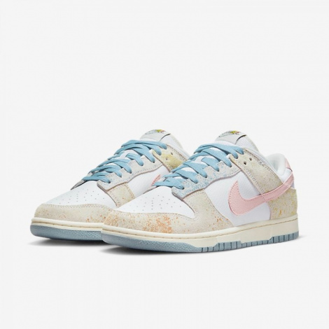 Кроссовки Nike Dunk Low Pink Blue Gold
