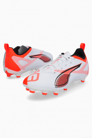 Дитячі бутси Puma Ultra 5 Play FG/AG Junior - Білий