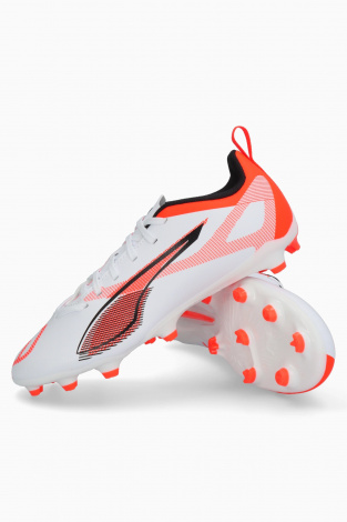 Дитячі бутси Puma Ultra 5 Play FG/AG Junior - Білий