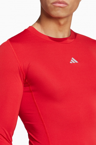 Термофутболка adidas Techfit LS - червоний