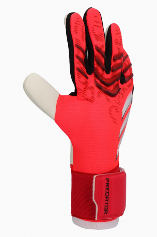 Детские вратарские перчатки adidas Predator Pro Junior - красный