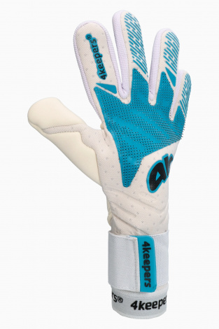 Детские вратарские перчатки 4keepers Elite Phantom NC Junior - белый