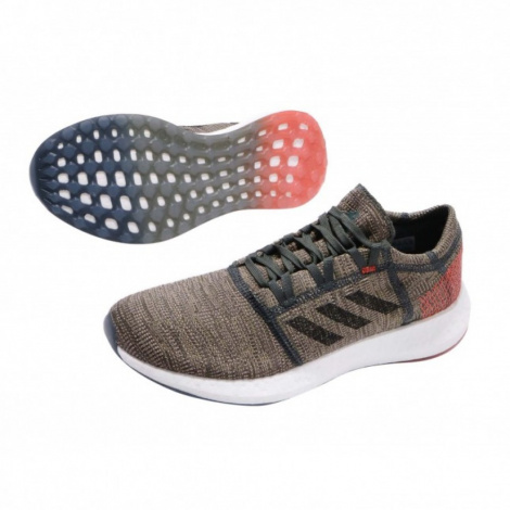 Кроссовки Adidas Pureboost Go Legend Ivy True Orange