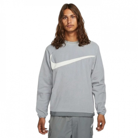 Кофта Nike Club+ Mens Fleece Winterized Crew Grey