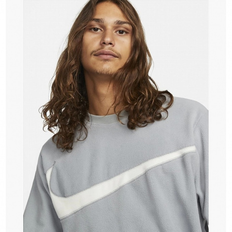 Кофта Nike Club+ Mens Fleece Winterized Crew Grey