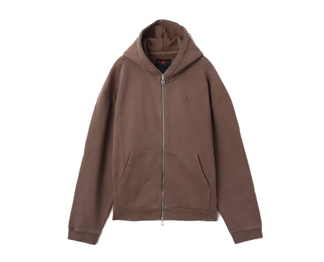 Толстовка Nike AIR JORDAN X TRAVIS SCOTT FULL-ZIP HOODIE 'PALOMINO' коричнева DZ5500-275