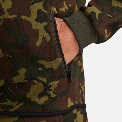 Толстовка Чоловіча Nike Sportswear Tech Fleece Og Windrunner Camo/Green