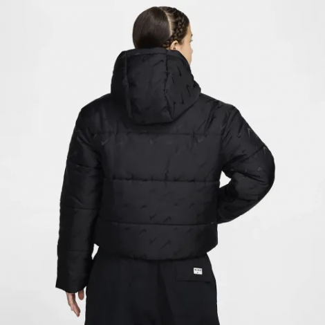 Куртка женская Nike SPORTSWEAR CLASSIC THERMA-FIT LOOSE PUFFER JACKET черная FV7941-010