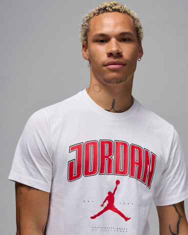 Футболка Nike JORDAN CITY 88 SS CREW біла червона HQ0009-100