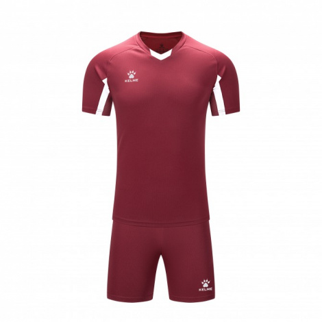 Комплект футбольної форми дитячий Kelme LEON бордово-білий 7351ZB3130.9691