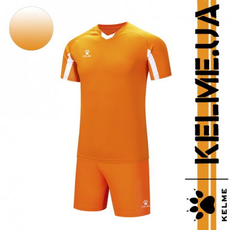 Комплект футбольної форми Kelme LEON оранжево-білий 7351ZB1129.9809