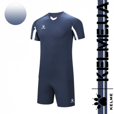 Комплект футбольної форми Kelme LEON темно-синьо-білий 7351ZB1129.9424