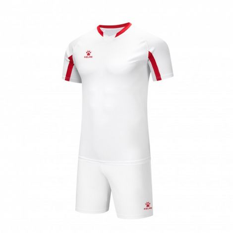 Комплект футбольної форми Kelme LEON біло-червоний 7351ZB1129.9107