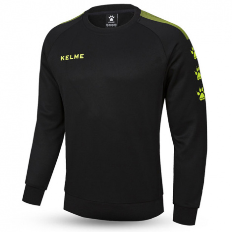 Свитшот Kelme Knitted round neck sweater черно-желтый 3891370.9012