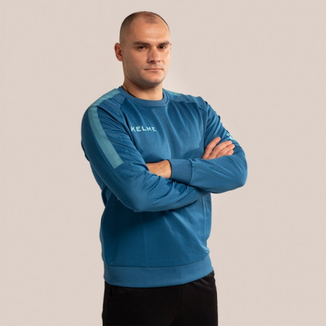 Світшот Kelme Knitted round neck sweater темно-бірюзовий 3891370.4012