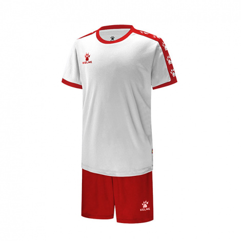 Футбольна форма дитяча Kelme COLLEGUE біло-червона 3883033.9107