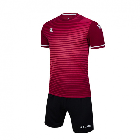 Комплект футбольної форми Kelme MALAGA бордово-чорний 3801169.9691