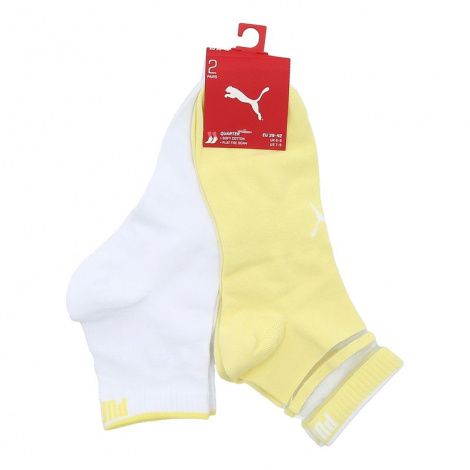 Носки женские Puma SHORT SOCK STRUCTURE 2P WOMEN бело-желтые (2 пары) 103002001-013