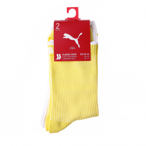 Носки Puma Sock Classic 2P Women Желтый, Белый Унисекс 35-38