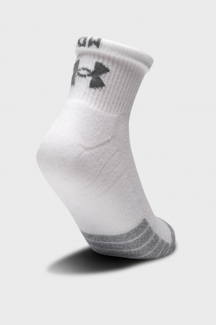 Носки Under Armour HEATGEAR QUNDER ARMOURRTER 3PK белые (3 пары) 1353262-100