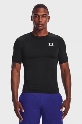 Футболка компресійна Under Armour HEATGEAR SHORT SLEEVE чорна 1361518-001