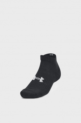 Шкарпетки Under Armour CORE LOW CUT 3PK біло-сіро-чорні (3 пари) 1361574-003