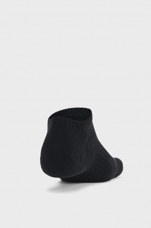 Шкарпетки Under Armour CORE NO SHOW 3PK біло-сіро-чорні (3 пари) 1363241-003