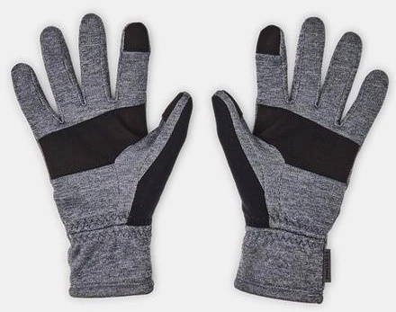 Перчатки Ua Storm Fleece Gloves Серый, Черный Мужской Lg