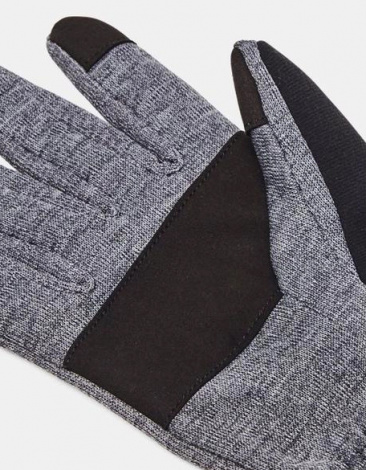 Перчатки Ua Storm Fleece Gloves Серый, Черный Мужской Lg