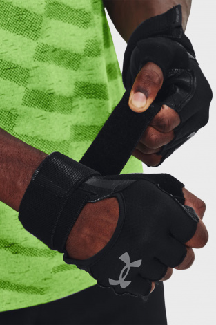Рукавички для важкої атлетики Under Armour WEIGHTLIFTING GLOVES чорні 1369830-001
