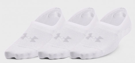 Шкарпетки жіночі Under Armour BREATHE LITE ULTRA LOW 3P білі (3 пари) 1370075-100