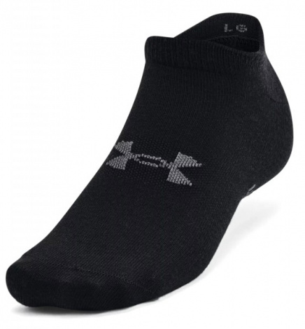Носки Under Armour ESSENTIAL NO SHOW 6PK черные (6 пар) 1370542-001