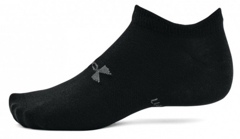 Носки Under Armour ESSENTIAL NO SHOW 6PK черные (6 пар) 1370542-001