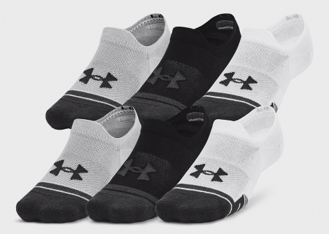 Шкарпетки Under Armour PERFORMANCE TECH 3PK ULT біло-сіро-чорні (3 пари) 1379502-011