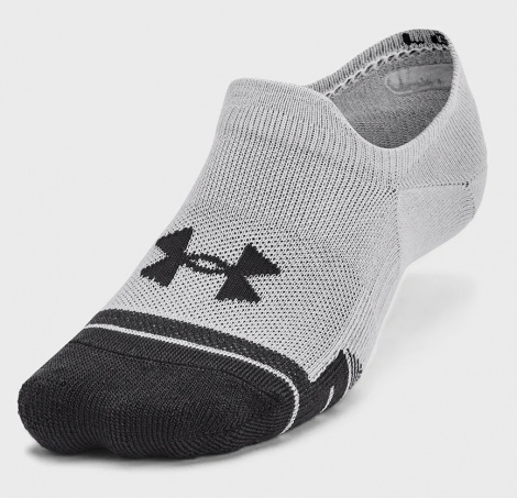 Шкарпетки Under Armour PERFORMANCE TECH 3PK ULT біло-сіро-чорні (3 пари) 1379502-011