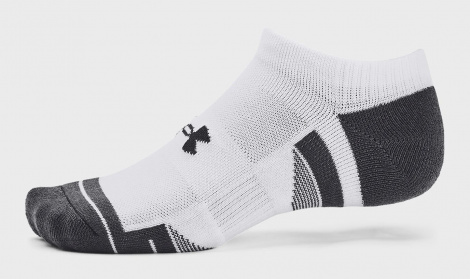 Шкарпетки Under Armour PERFORMANCE TECH 3PK NS біло-темно-сірі (3 пари) 1379503-100