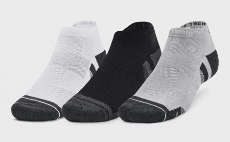 Шкарпетки Under Armour PERFORMANCE TECH 3PK LOW біло-сіро-чорні (3 пари) 1379504-011